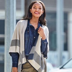 Cabi Denim Button Down Tie Top